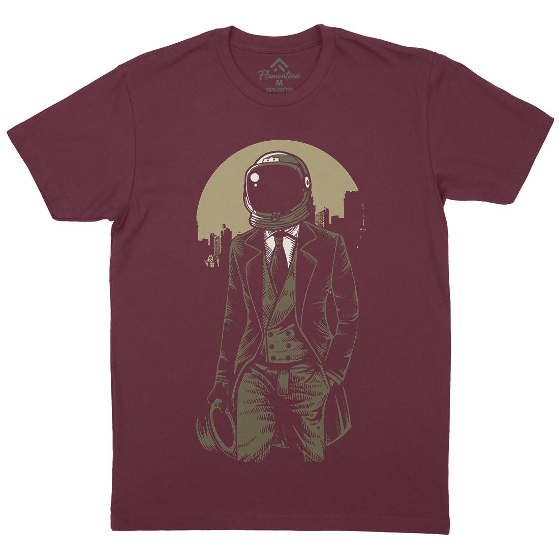Classic Astronaut Mens Crew Neck T-Shirt Space A516