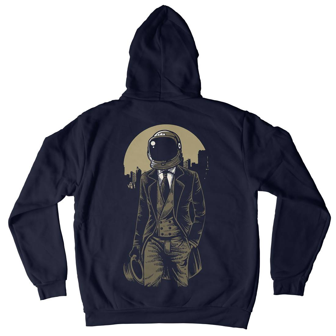 Classic Astronaut Mens Hoodie With Pocket Space A516