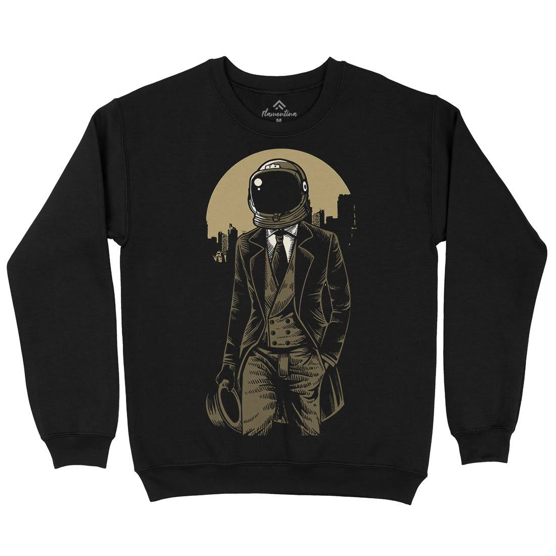 Classic Astronaut Kids Crew Neck Sweatshirt Space A516