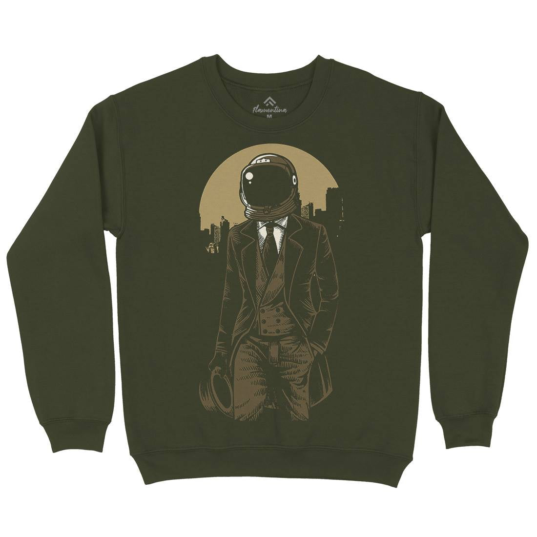 Classic Astronaut Mens Crew Neck Sweatshirt Space A516