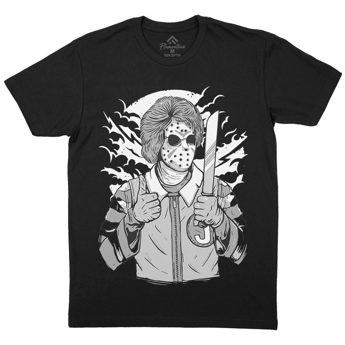 Clown Killer Mens Crew Neck T-Shirt Horror A517
