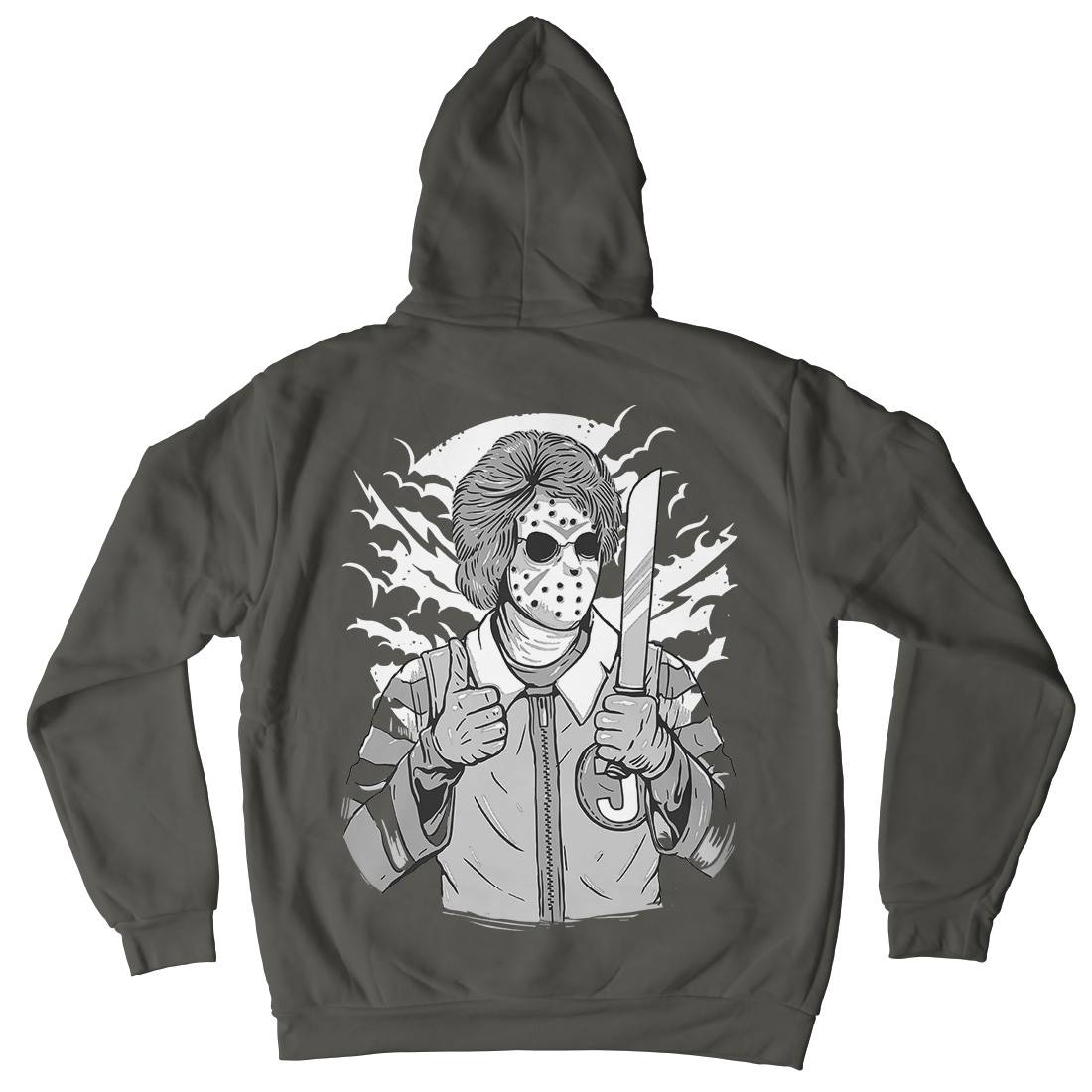 Clown Killer Mens Hoodie With Pocket Horror A517