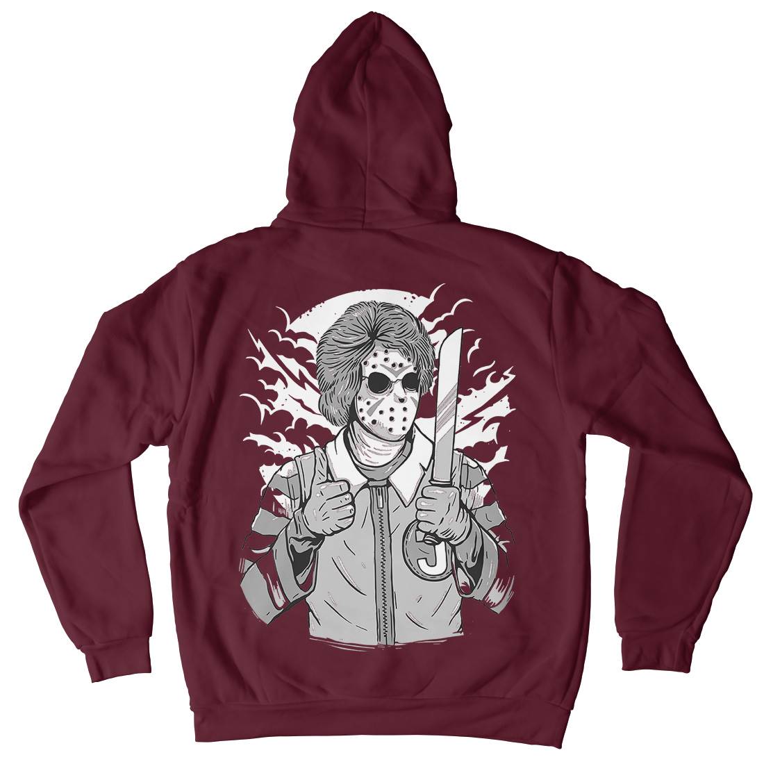 Clown Killer Mens Hoodie With Pocket Horror A517