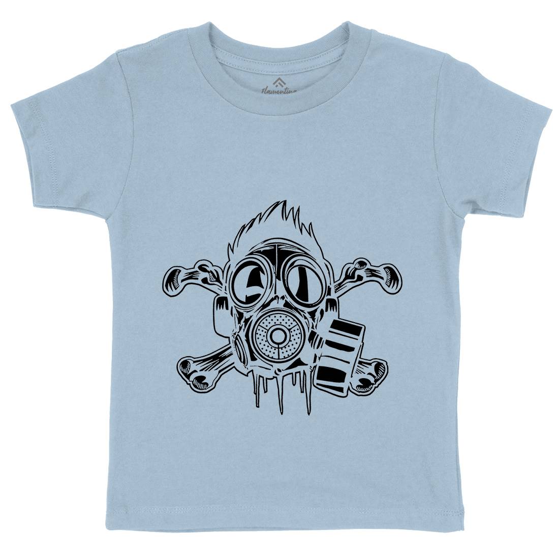 Cross Bones Kids Crew Neck T-Shirt Horror A518