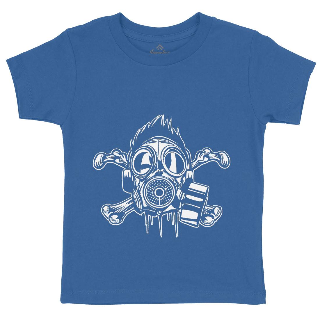 Cross Bones Kids Crew Neck T-Shirt Horror A518