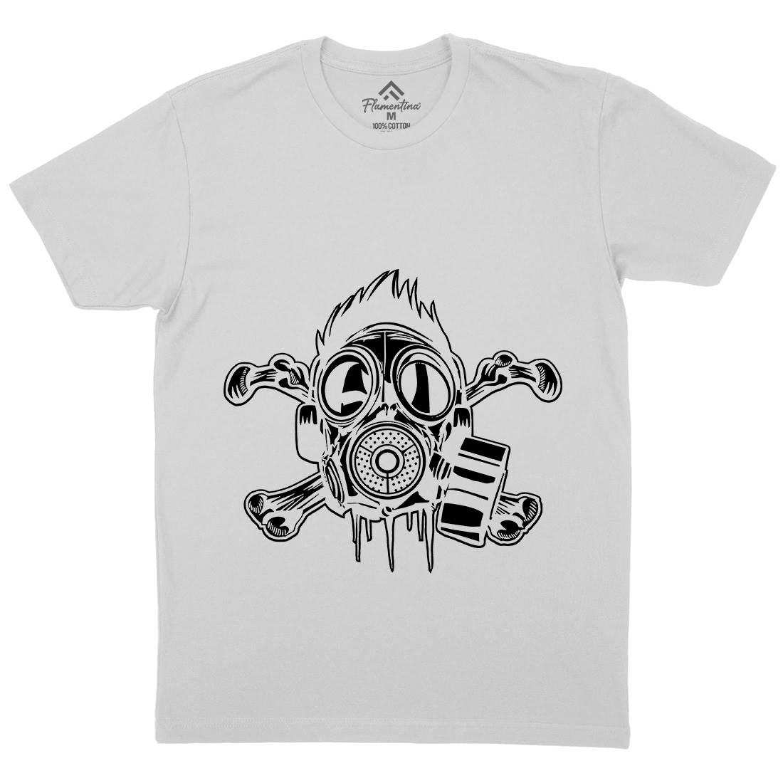 Cross Bones Mens Crew Neck T-Shirt Horror A518