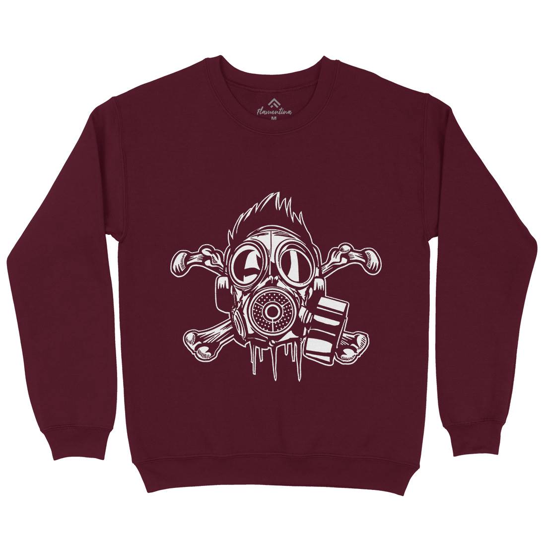 Cross Bones Mens Crew Neck Sweatshirt Horror A518
