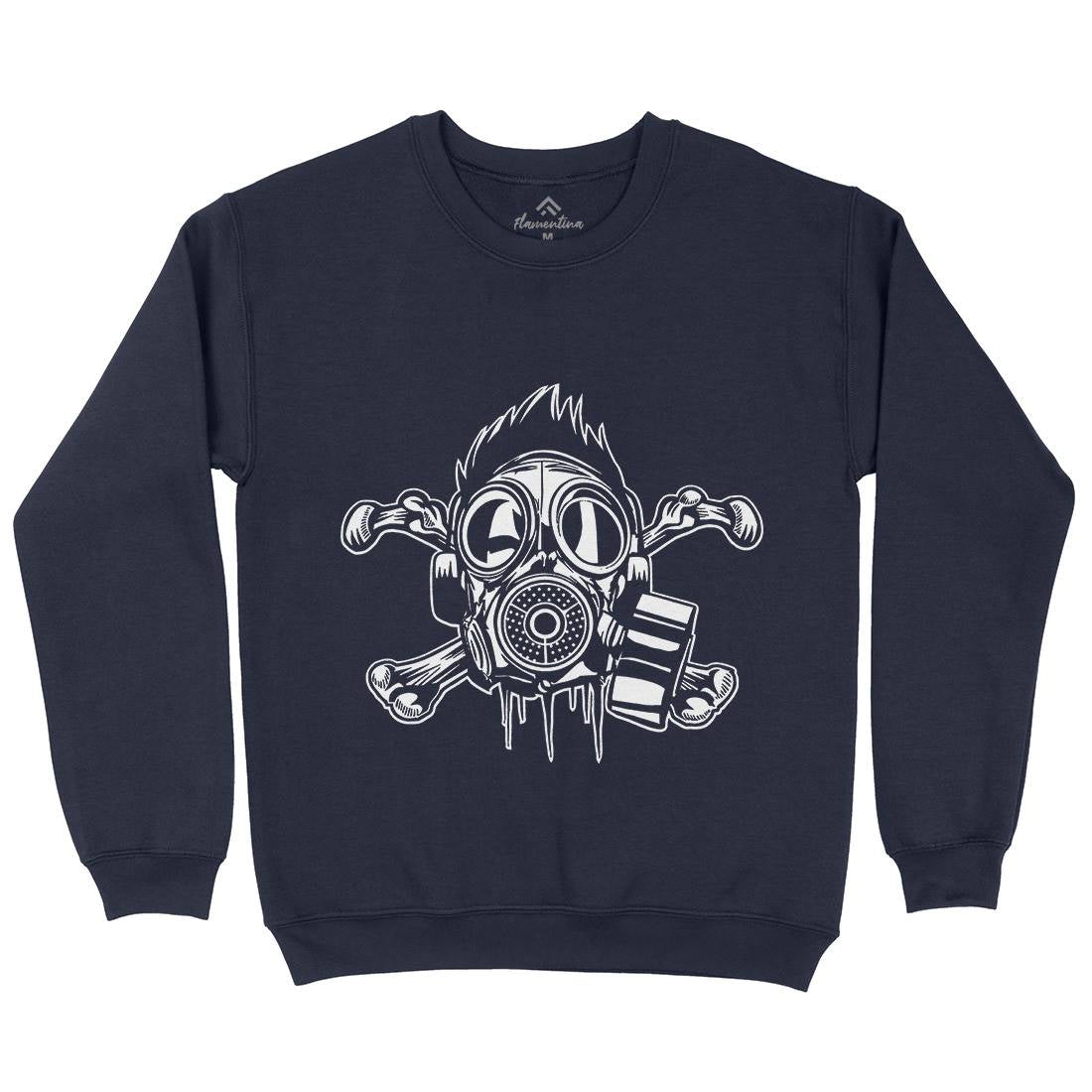Cross Bones Kids Crew Neck Sweatshirt Horror A518