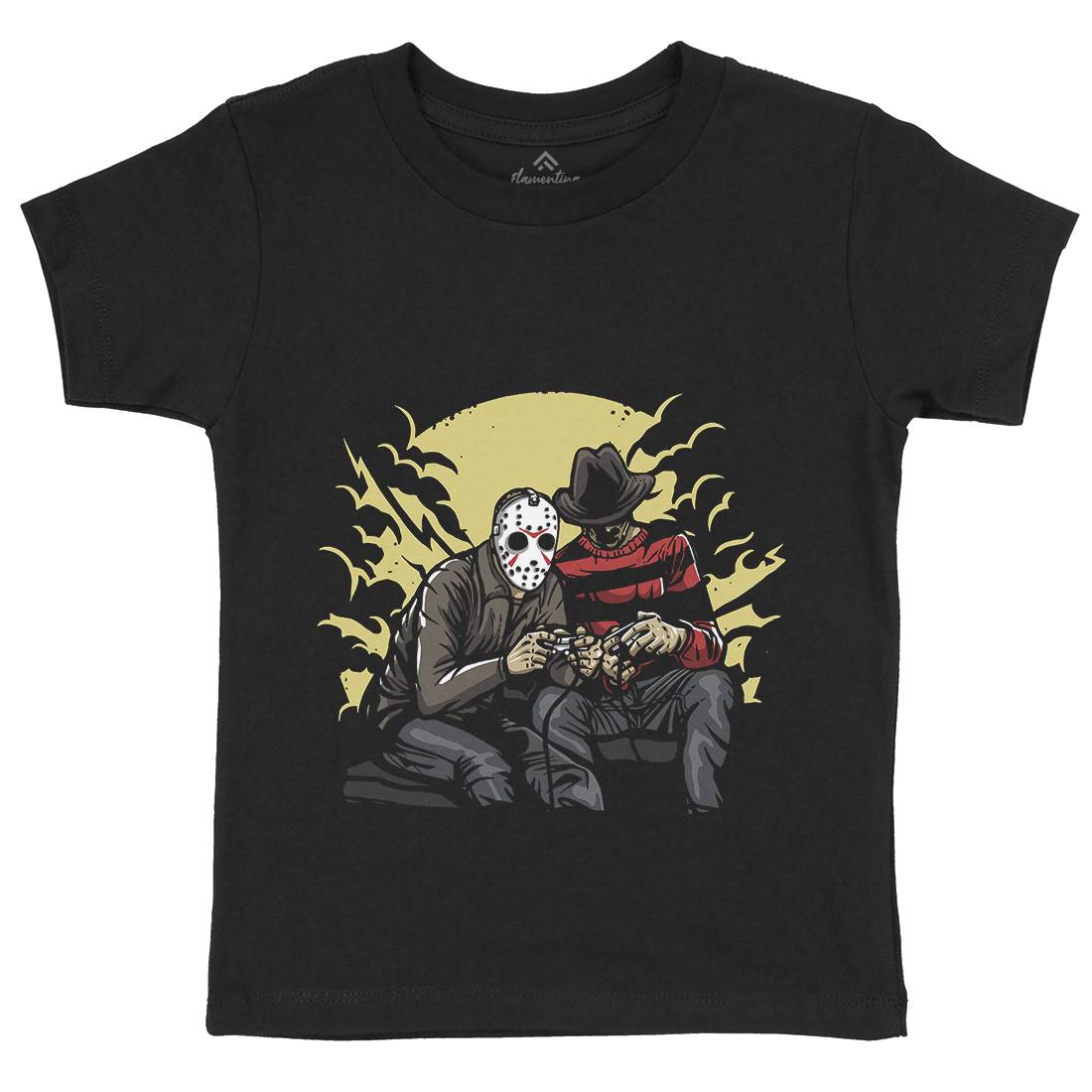 Dark Gamers Kids Organic Crew Neck T-Shirt Geek A519