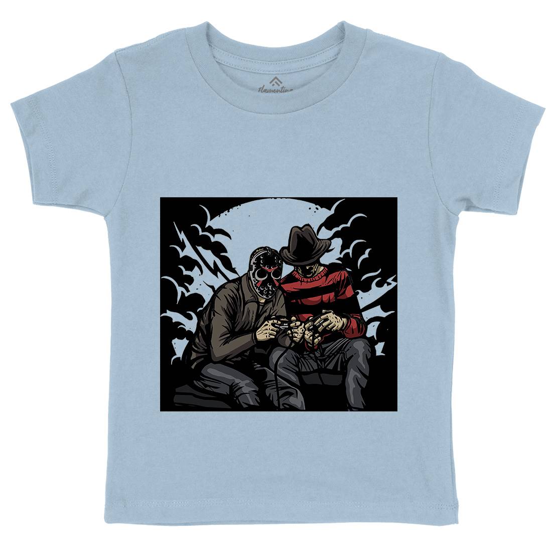 Dark Gamers Kids Crew Neck T-Shirt Geek A519