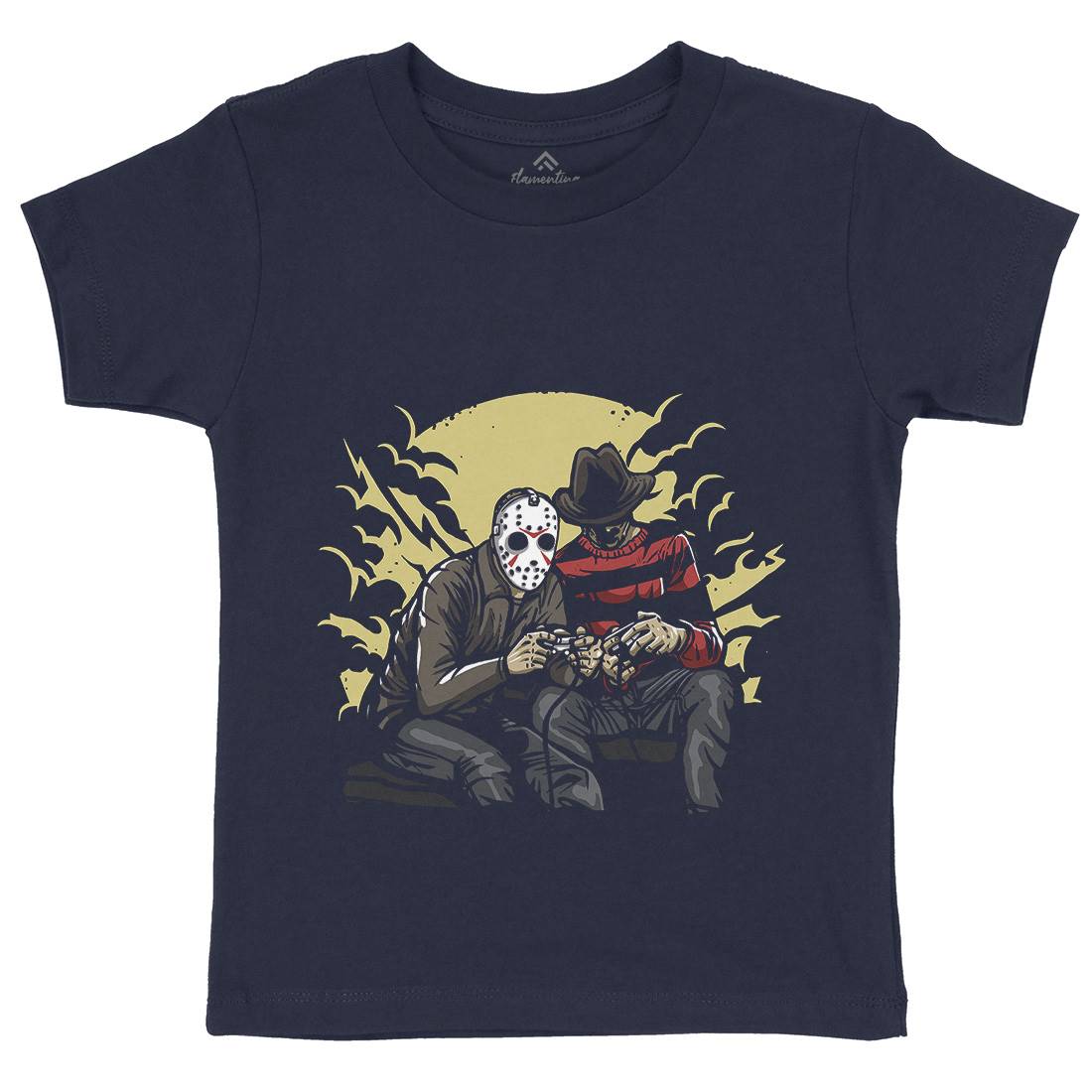Dark Gamers Kids Organic Crew Neck T-Shirt Geek A519