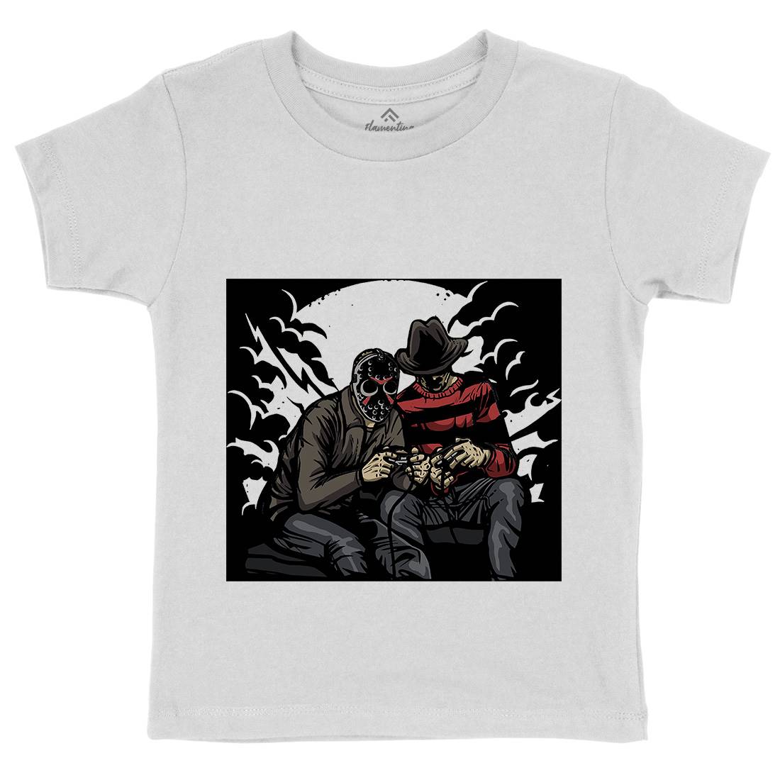 Dark Gamers Kids Crew Neck T-Shirt Geek A519