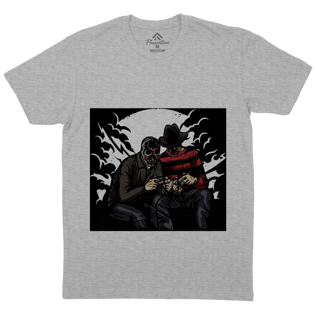 Dark Gamers Mens Organic Crew Neck T-Shirt Geek A519