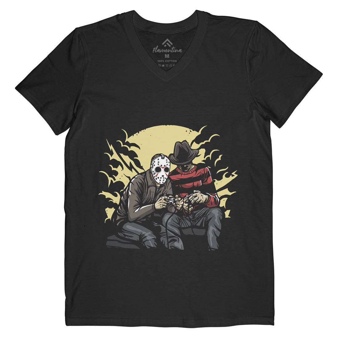 Dark Gamers Mens V-Neck T-Shirt Geek A519