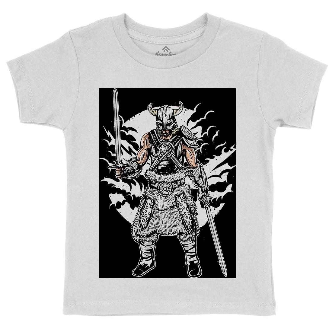 Dark Viking Kids Crew Neck T-Shirt Warriors A520