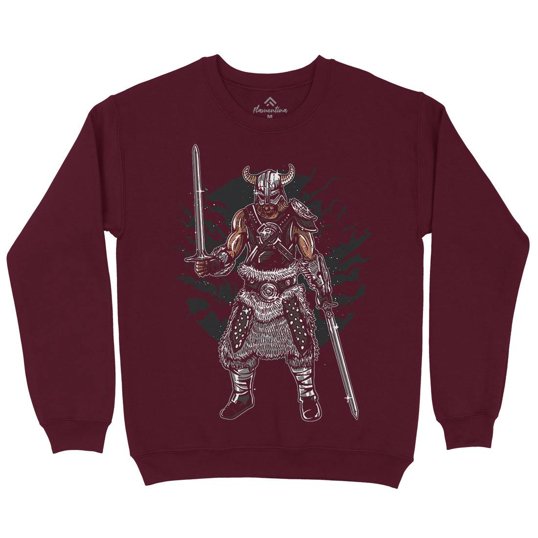 Dark Viking Mens Crew Neck Sweatshirt Warriors A520