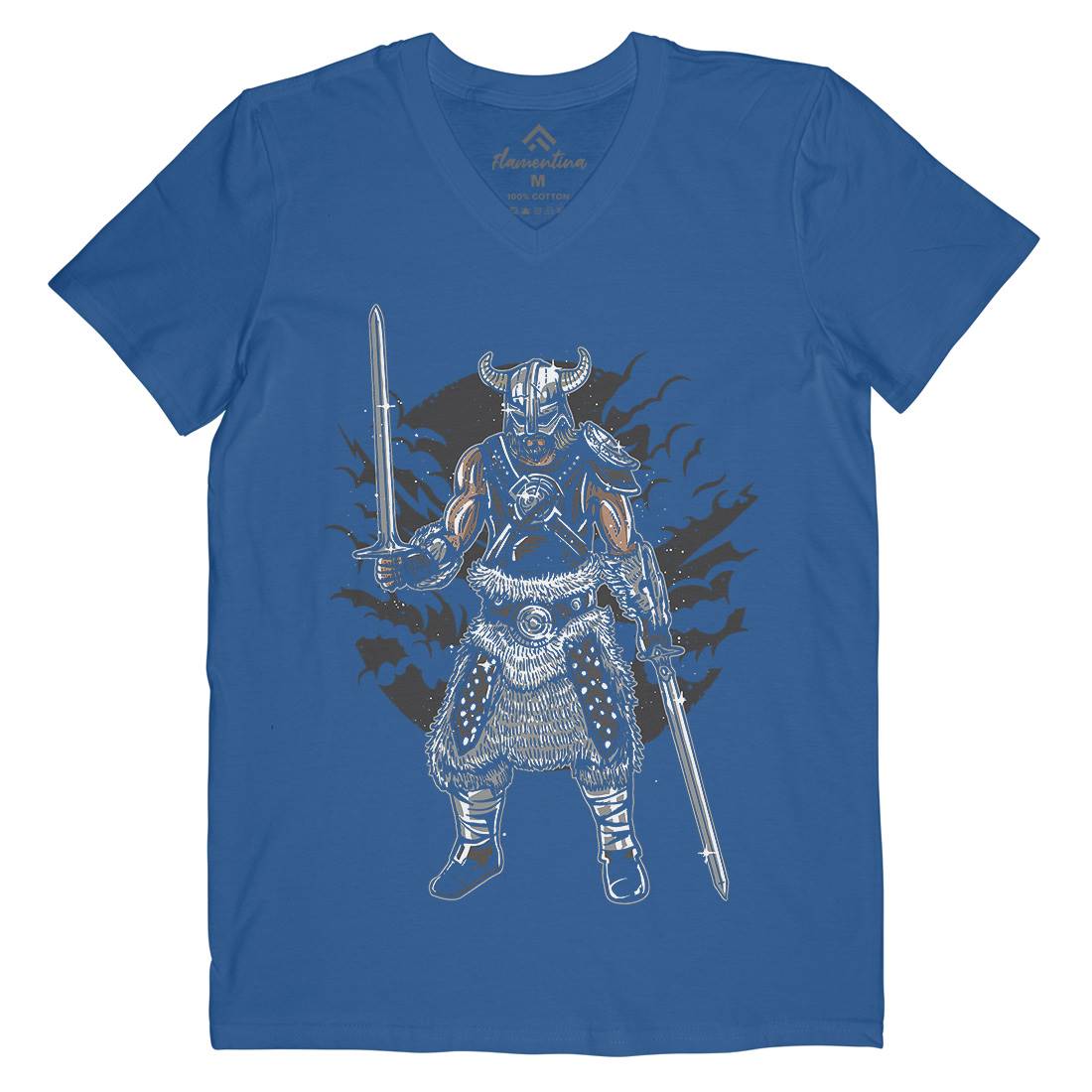 Dark Viking Mens V-Neck T-Shirt Warriors A520