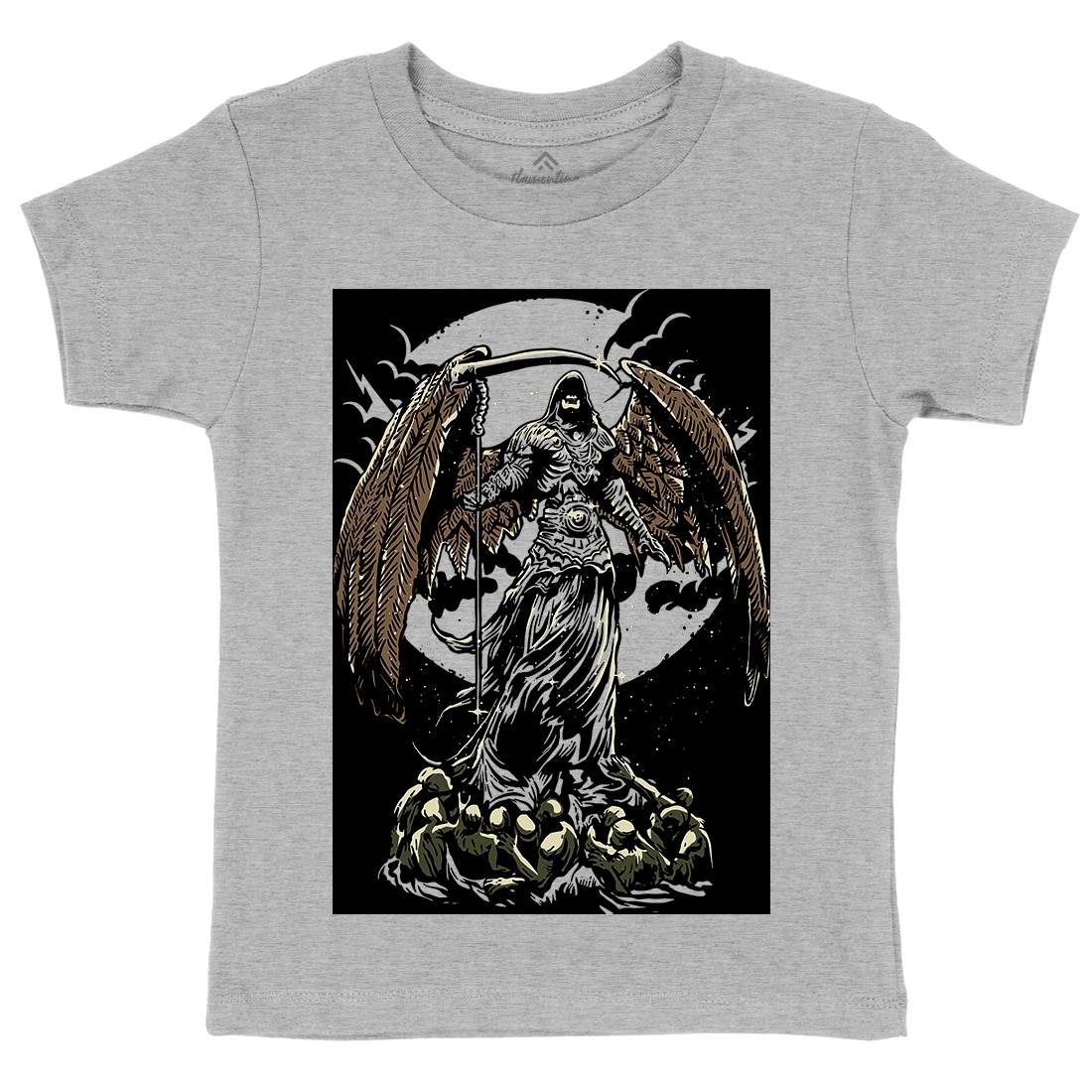 Darkness Kids Organic Crew Neck T-Shirt Horror A521