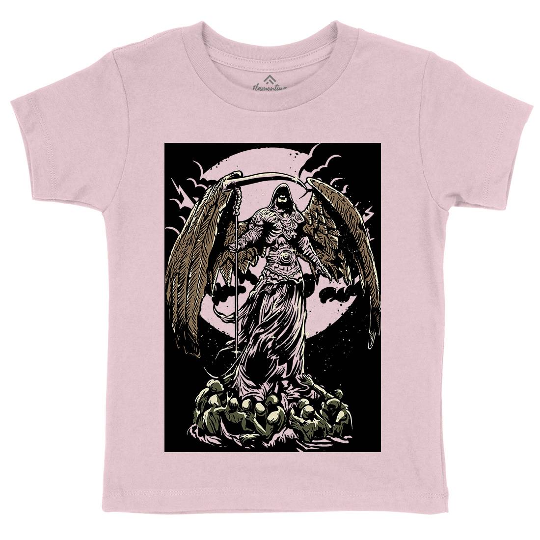 Darkness Kids Organic Crew Neck T-Shirt Horror A521