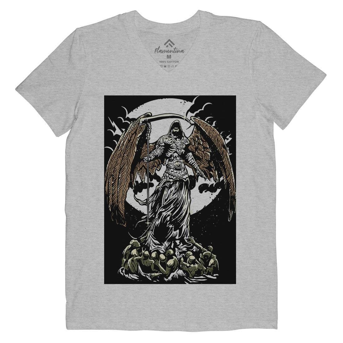 Darkness Mens V-Neck T-Shirt Horror A521