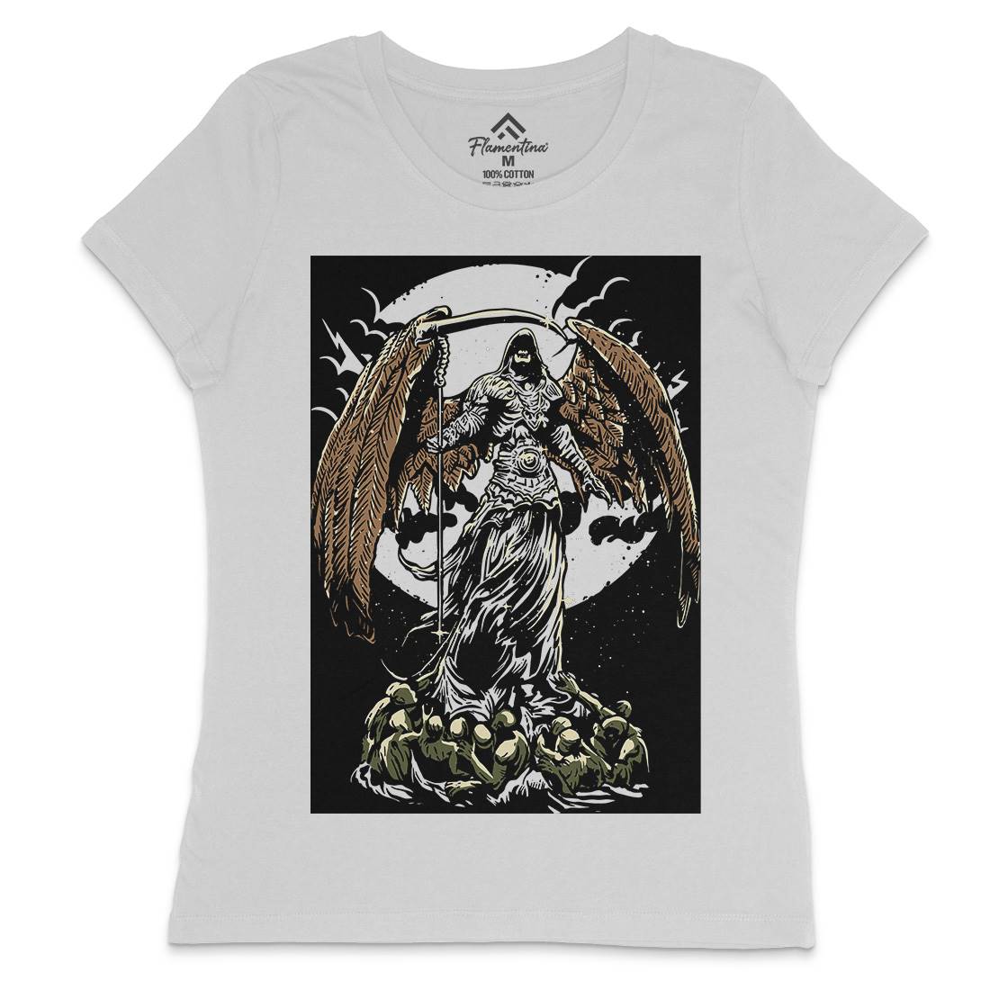 Darkness Womens Crew Neck T-Shirt Horror A521