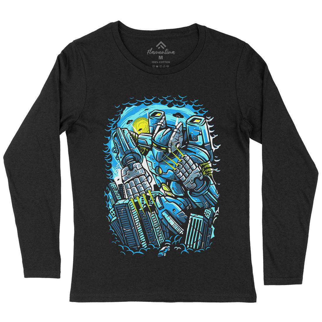 Destroy The City Womens Long Sleeve T-Shirt Space A523