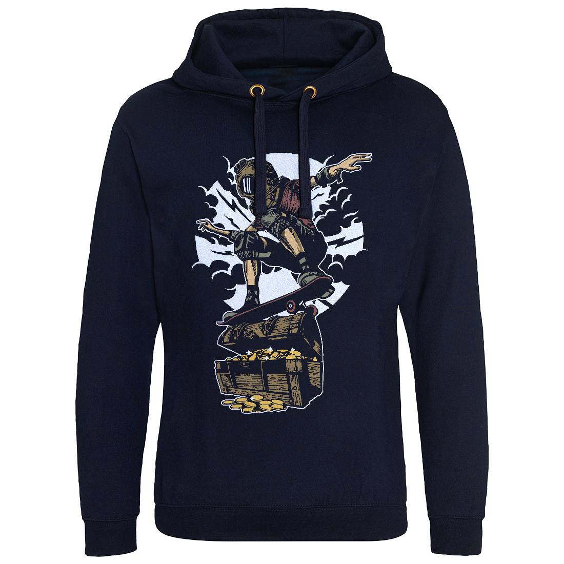 Diver Skater Mens Hoodie Without Pocket Navy A525