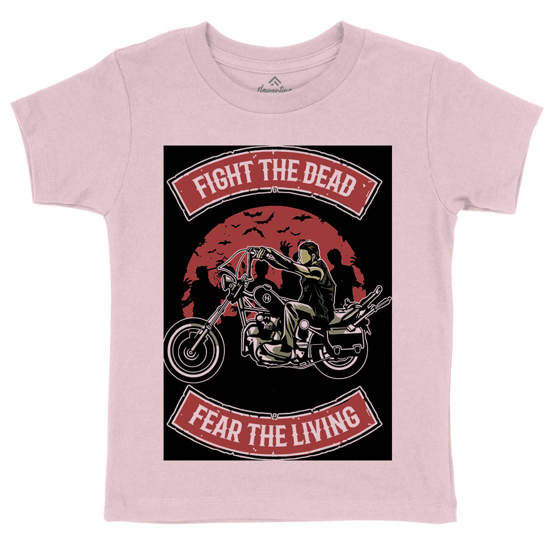 Fight The Dead Kids Crew Neck T-Shirt Motorcycles A528
