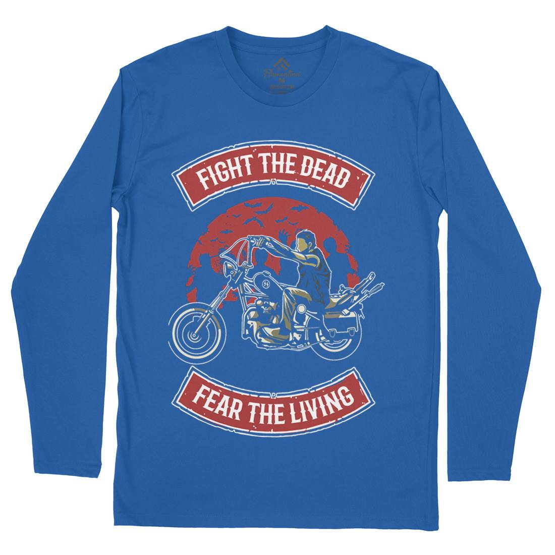 Fight The Dead Mens Long Sleeve T-Shirt Motorcycles A528