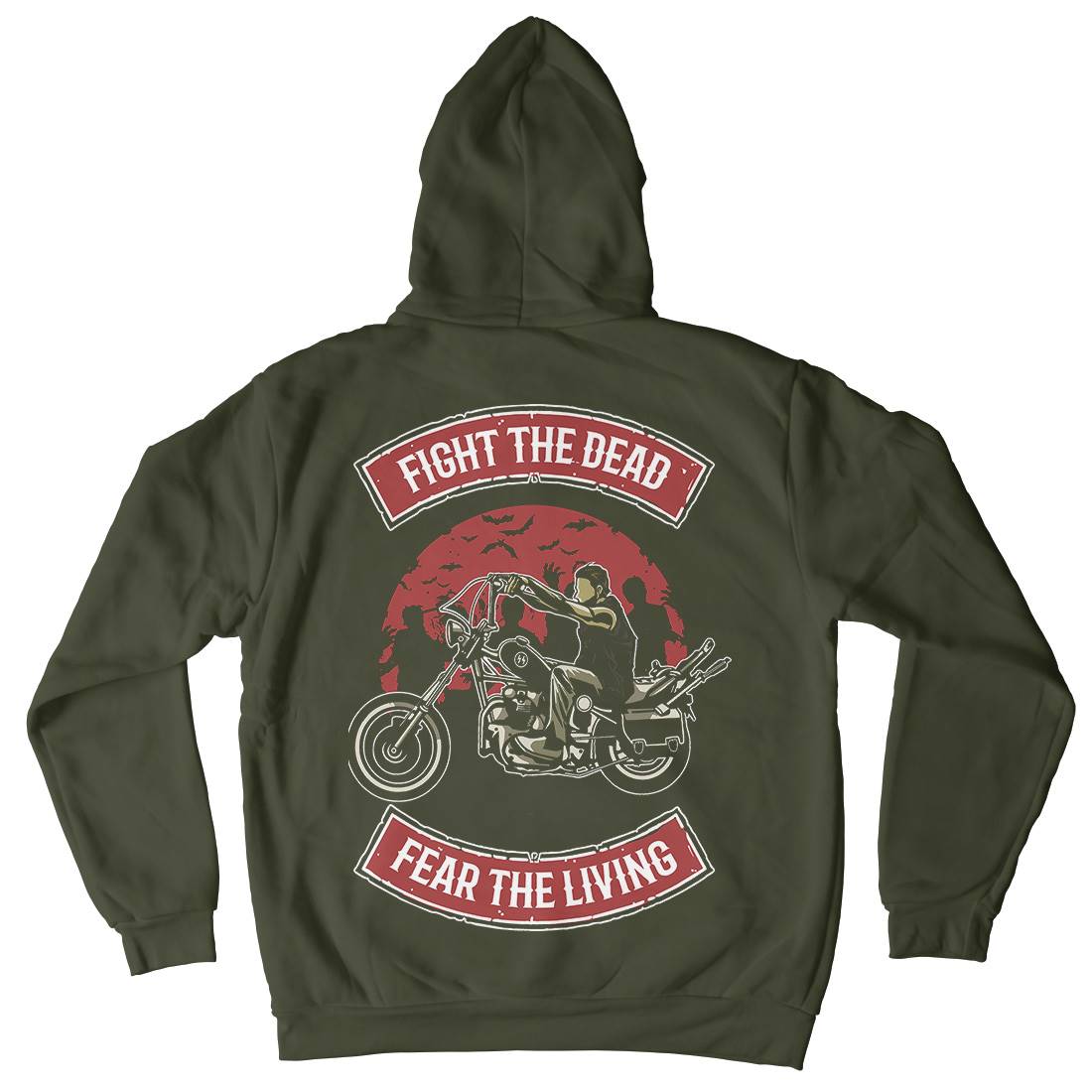 Fight The Dead Kids Crew Neck Hoodie Motorcycles A528