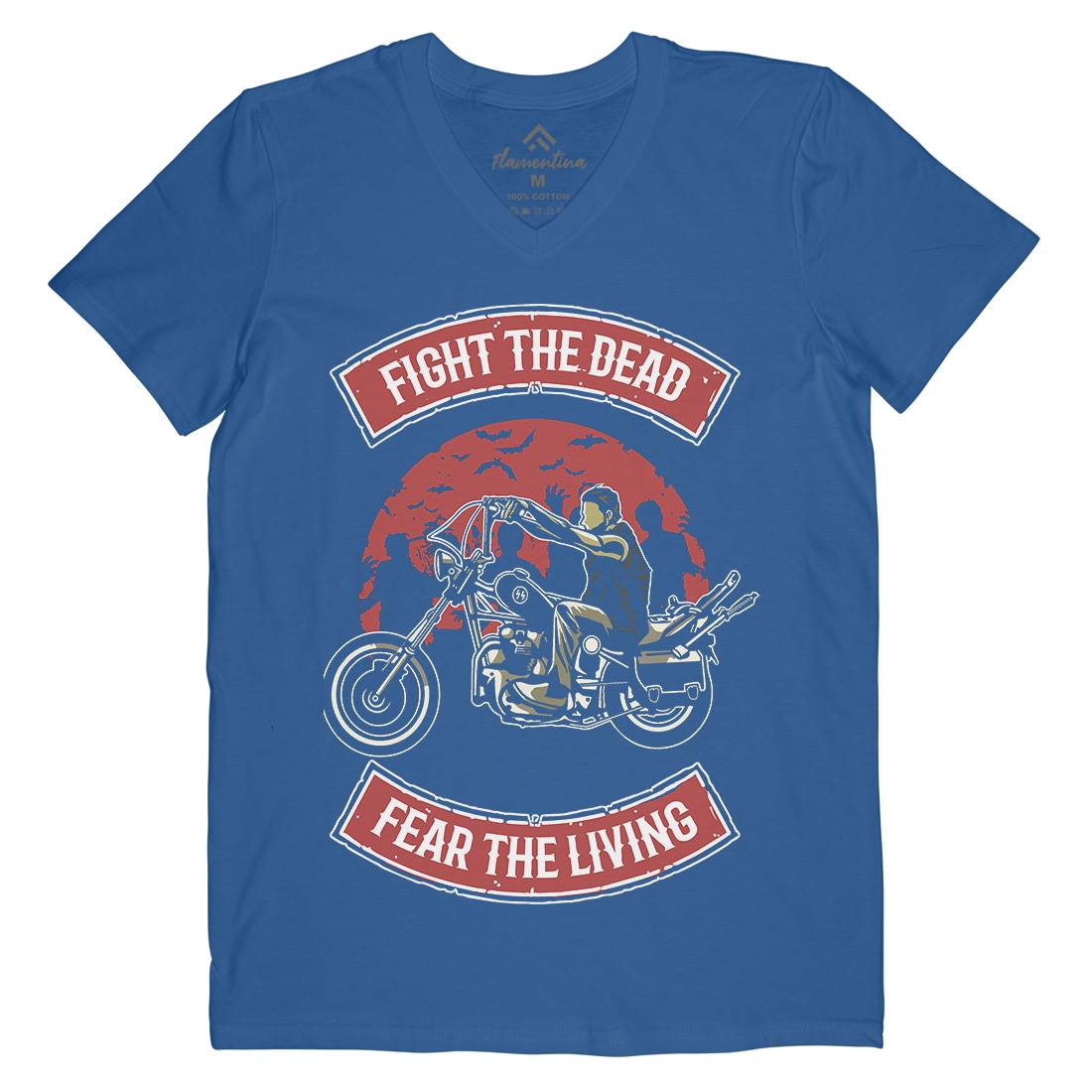 Fight The Dead Mens V-Neck T-Shirt Motorcycles A528