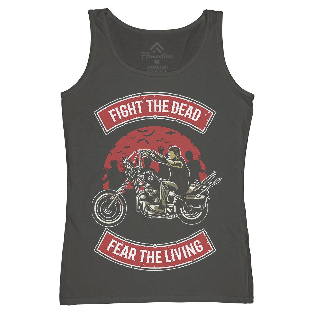 Fight The Dead Womens Organic Tank Top Vest Motorcycles A528