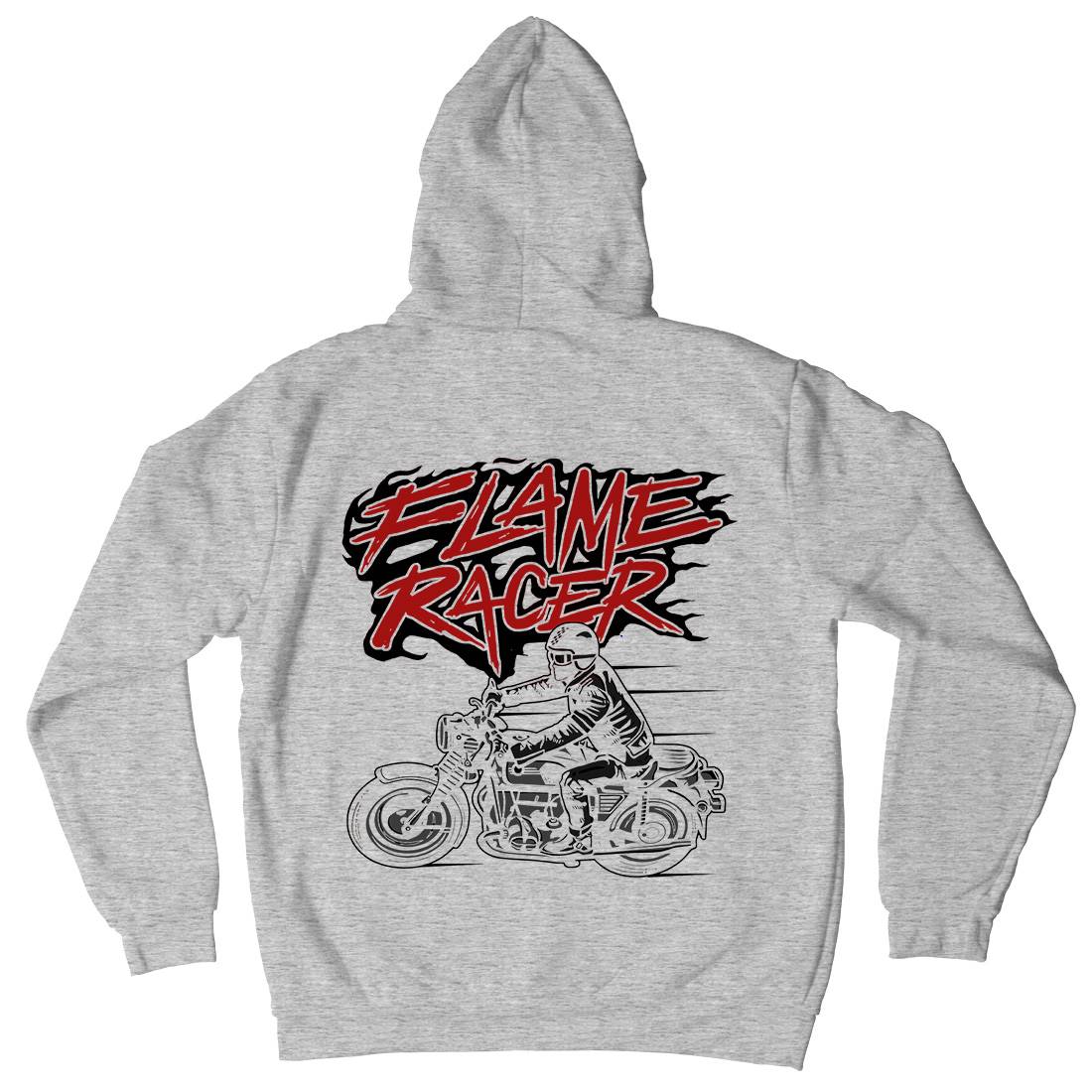 Flame Racer Mens Hoodie With Pocket Motorcycles A530