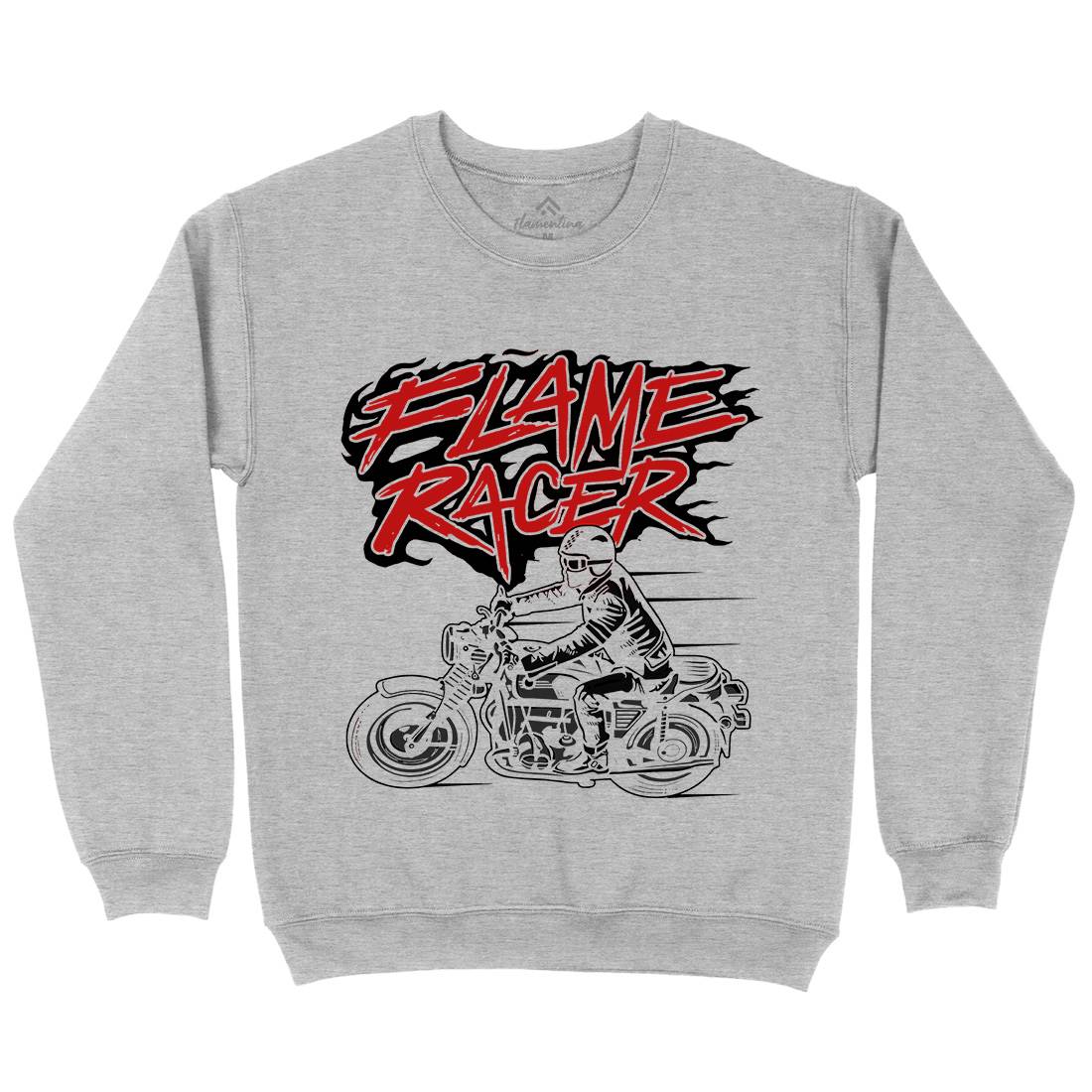 Flame Racer Kids Crew Neck Sweatshirt Motorcycles A530
