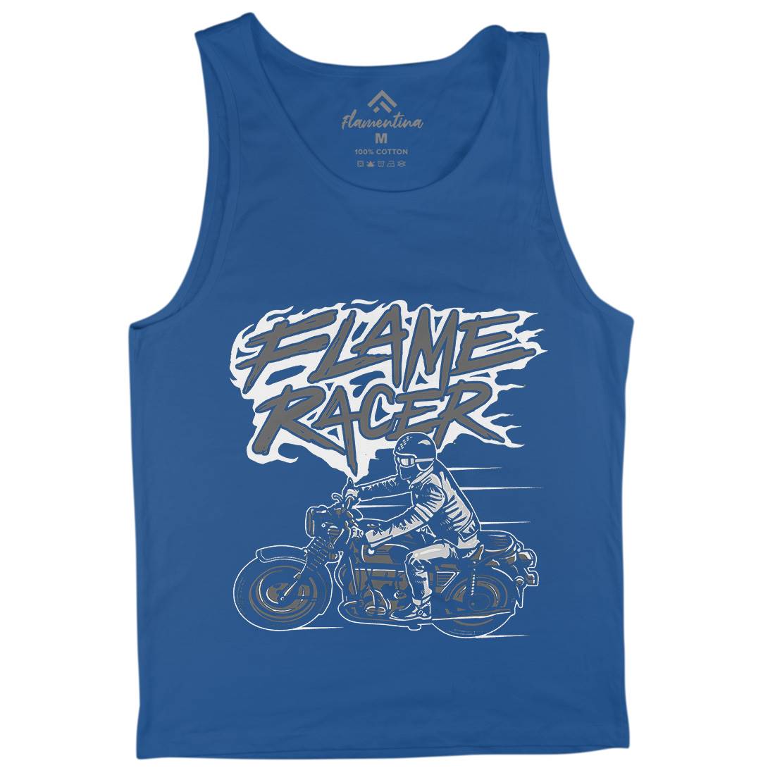 Flame Racer Mens Tank Top Vest Motorcycles A530