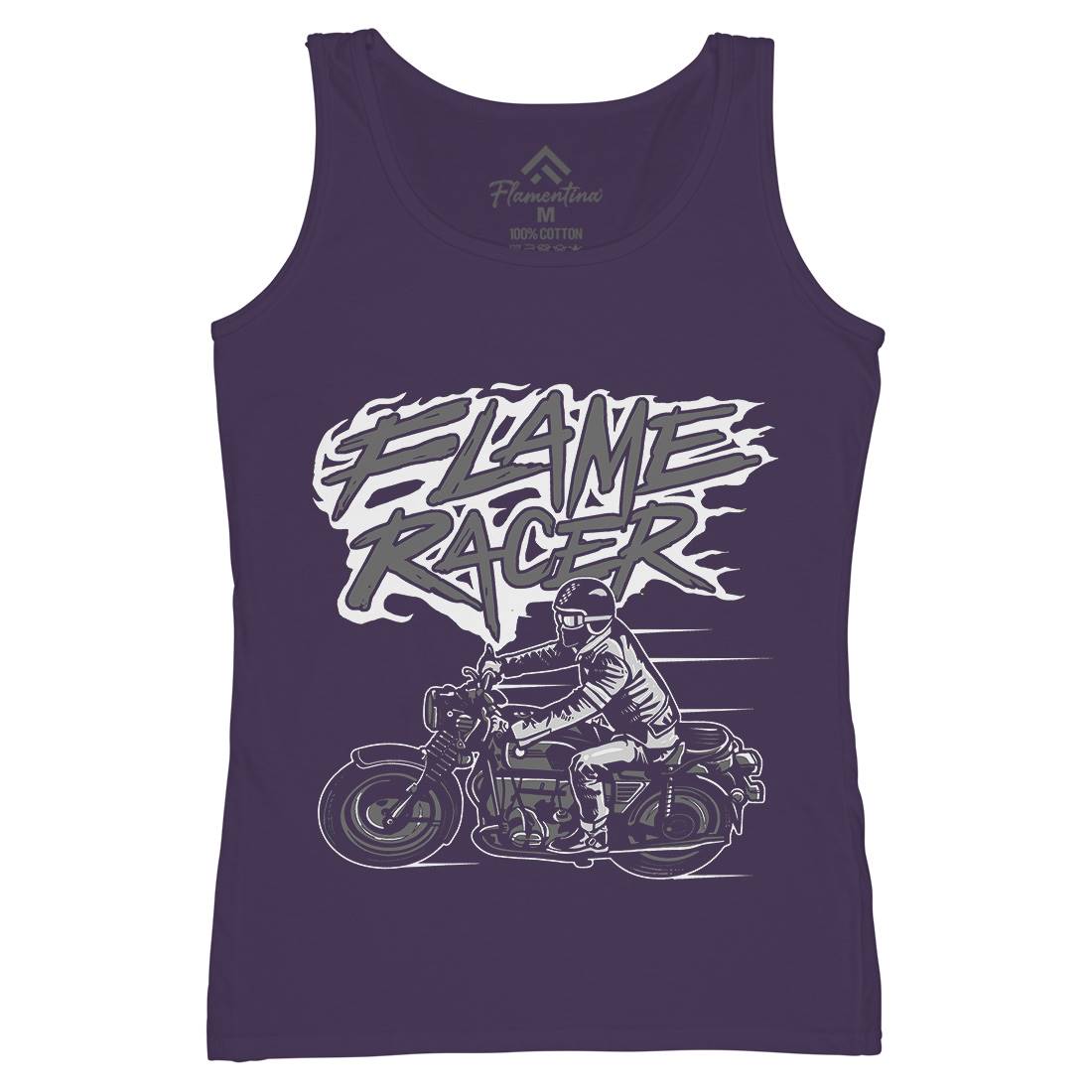 Flame Racer Womens Organic Tank Top Vest Motorcycles A530