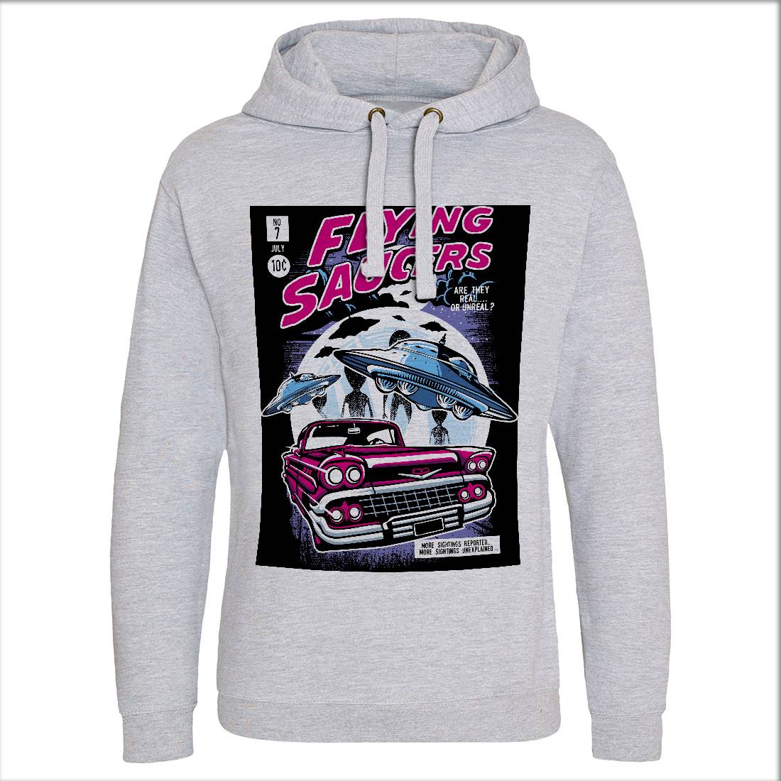 Flying Saucers Mens Hoodie Without Pocket Space A531