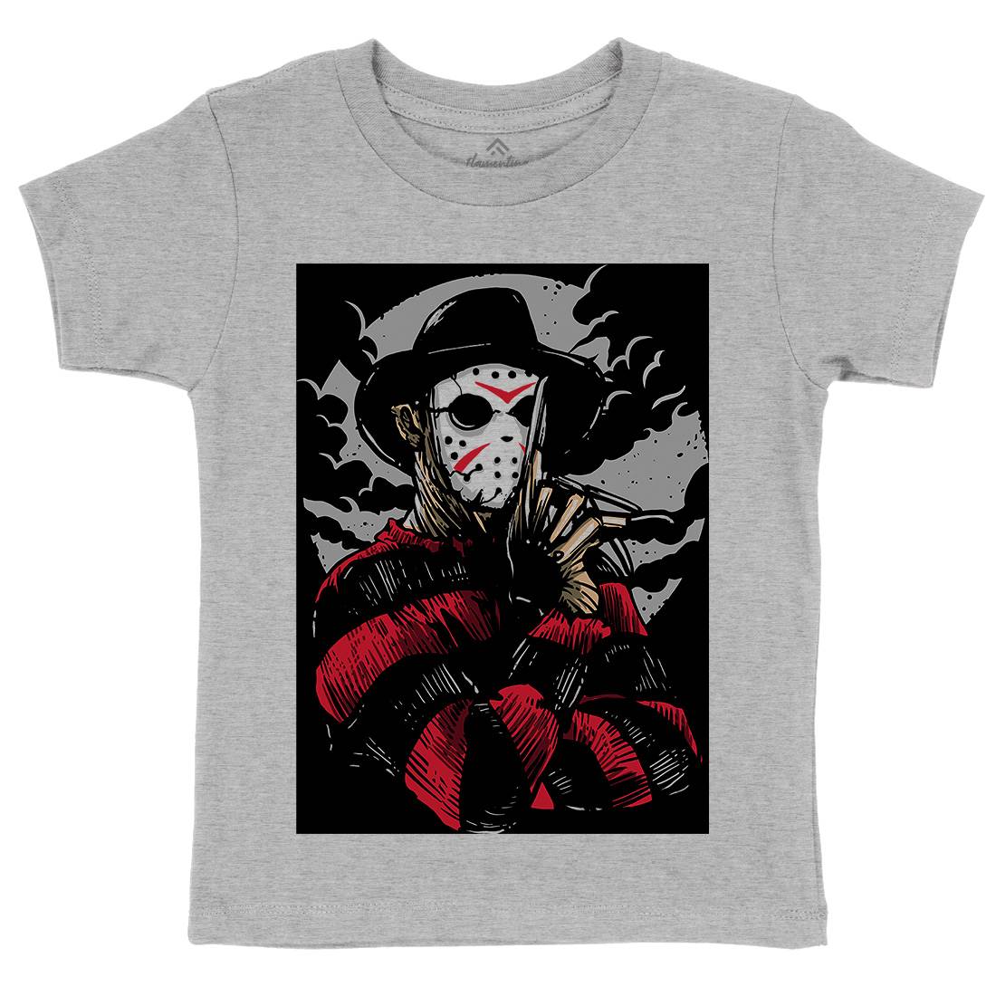 Freddy Kids Organic Crew Neck T-Shirt Horror A532