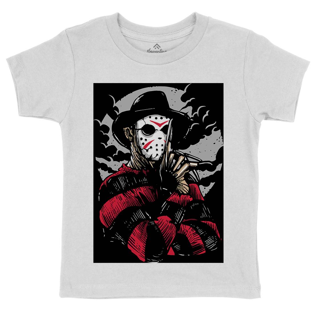 Freddy Kids Organic Crew Neck T-Shirt Horror A532