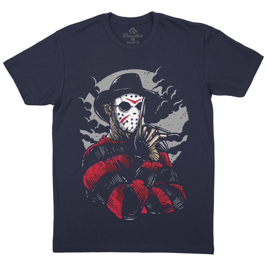 Freddy Mens Crew Neck T-Shirt Horror A532