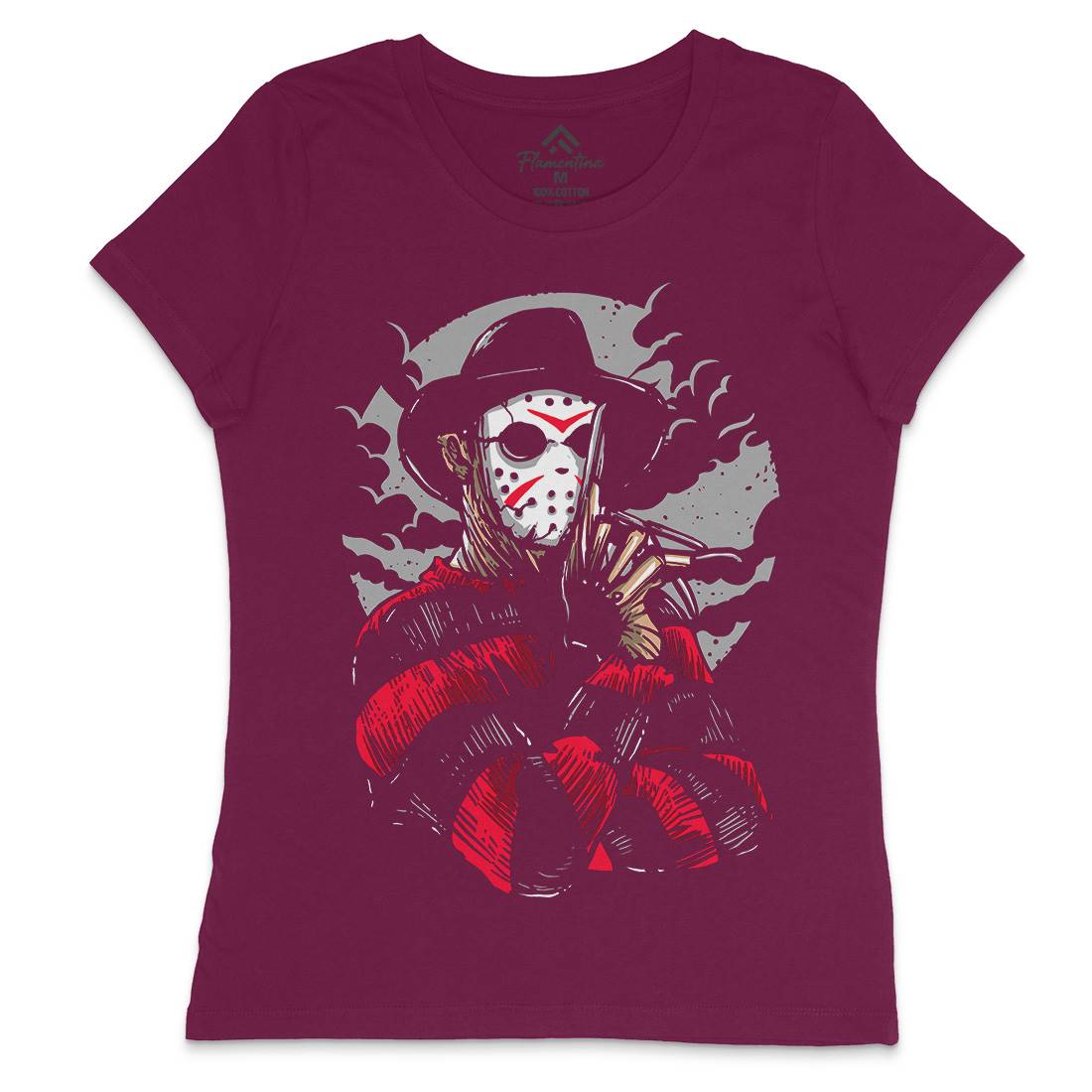 Freddy Womens Crew Neck T-Shirt Horror A532