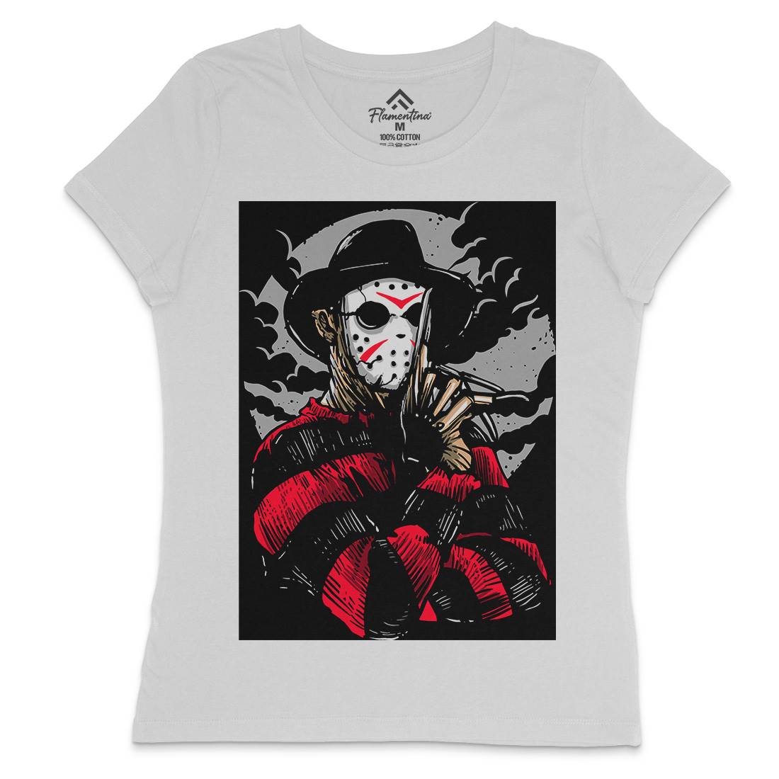 Freddy Womens Crew Neck T-Shirt Horror A532