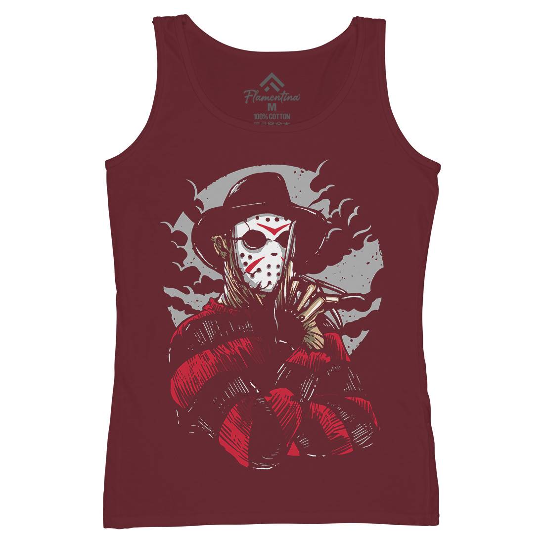 Freddy Womens Organic Tank Top Vest Horror A532