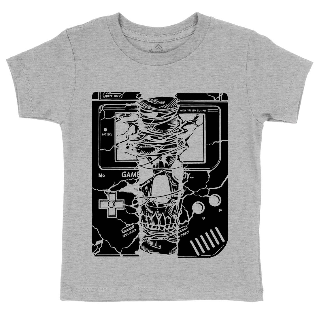 Game Skull Kids Organic Crew Neck T-Shirt Geek A533