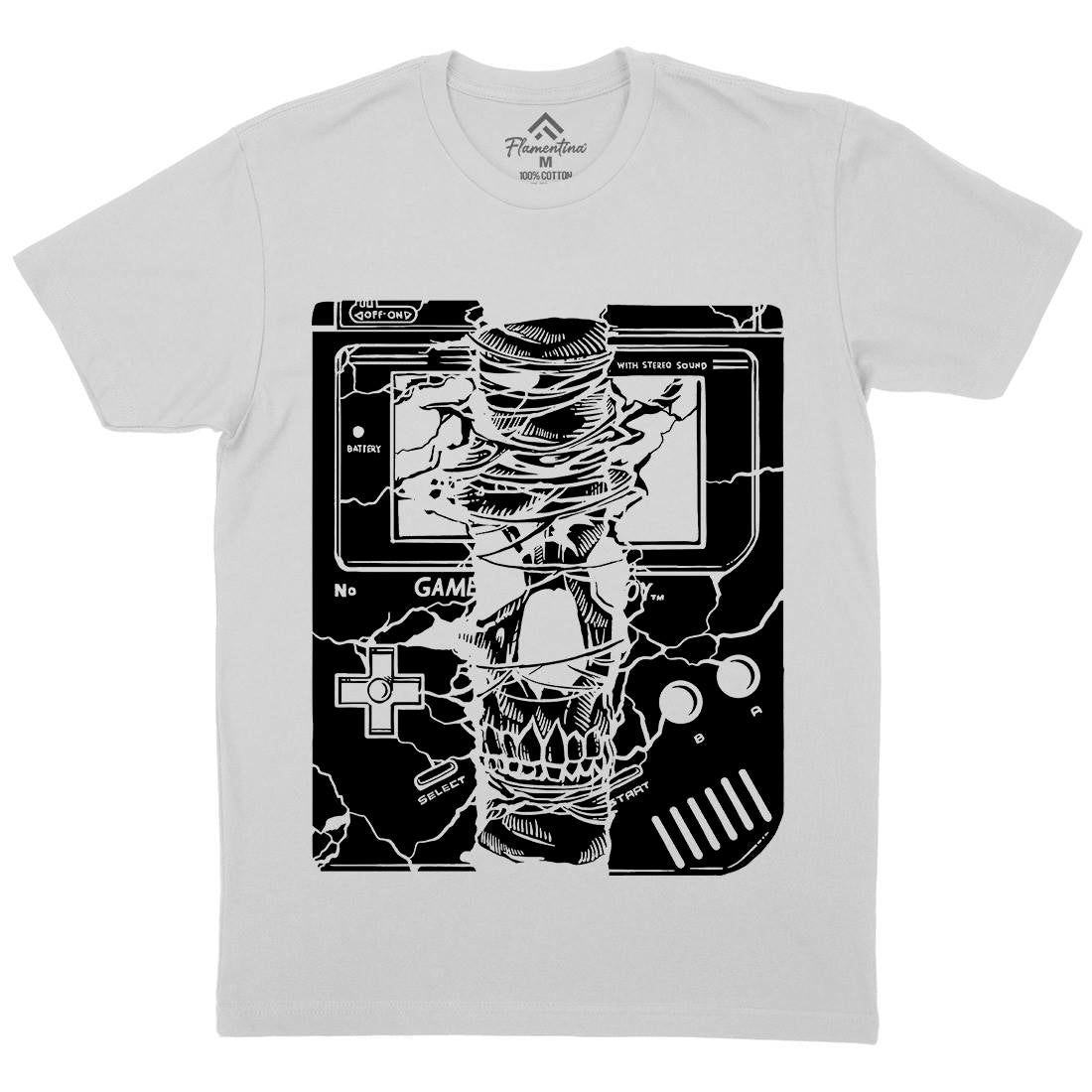 Game Skull Mens Crew Neck T-Shirt Geek A533