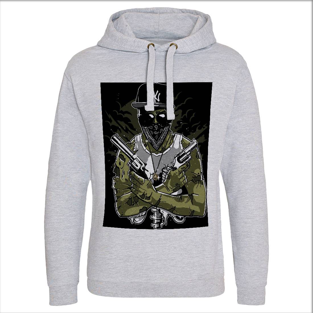 Gangster Zombie Mens Hoodie Without Pocket Horror A534