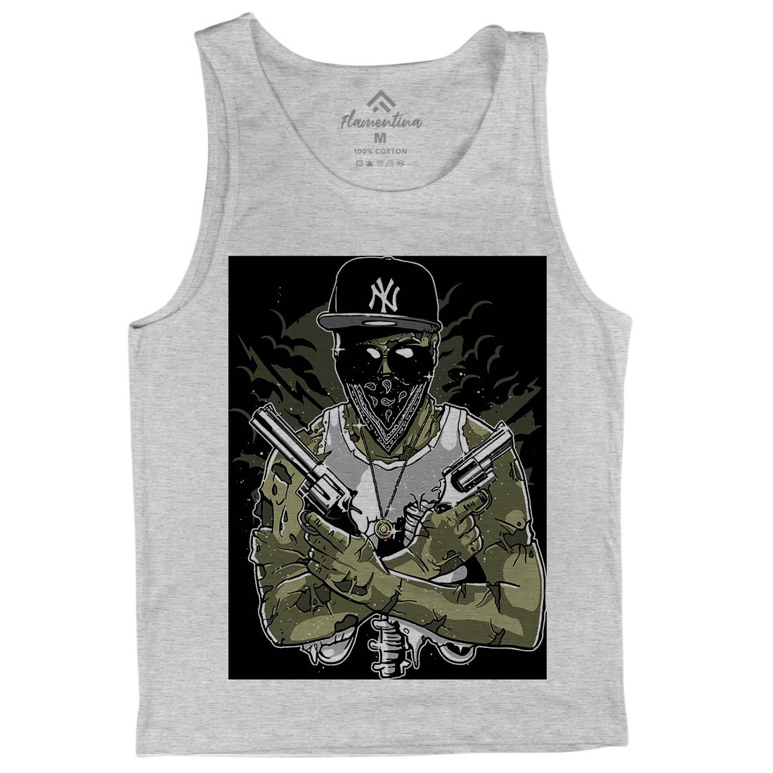 Gangster Zombie Mens Tank Top Vest Horror A534