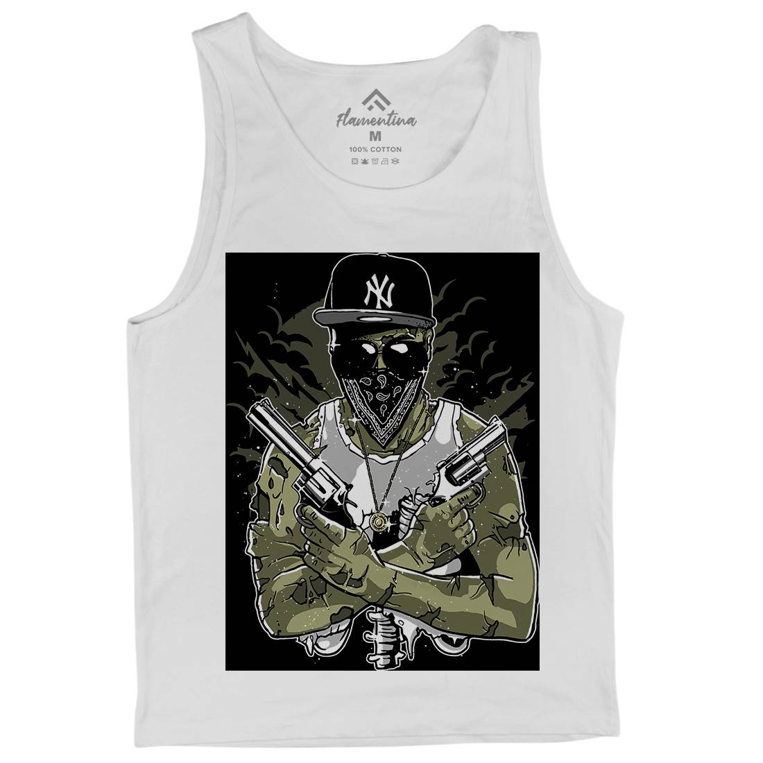 Gangster Zombie Mens Tank Top Vest Horror A534