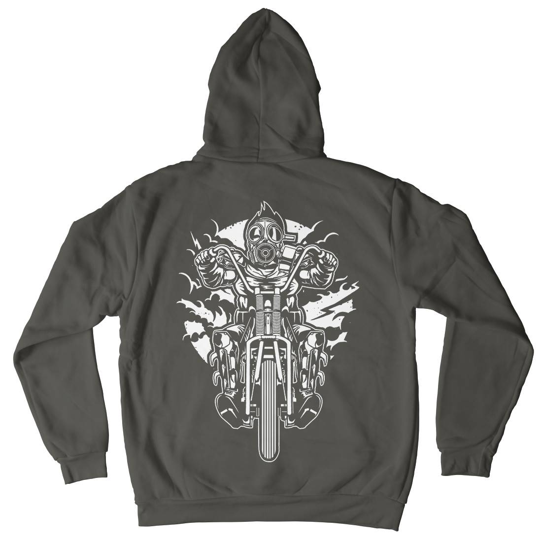 Mask Chopper Mens Hoodie With Pocket Horror A538