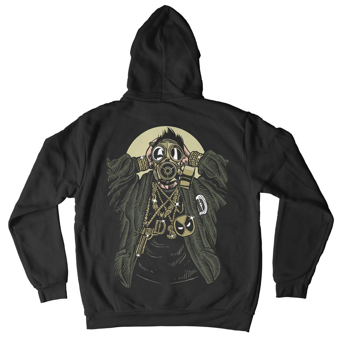 Mask Gangster Mens Hoodie With Pocket Horror A539